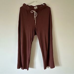 Mate The Label Wide Leg Pant In Plum
